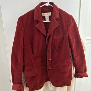 Vintage red corduroy blazer!